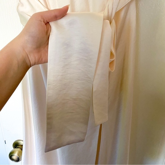 Bec + Bridge Dress Piper Asymmetrical Satin Midi Wedding Rehearsal Ivory 8 NWT - Picture 4 of 16